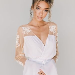 NEW Robed With Love HILDY ROBE- WHITE XS